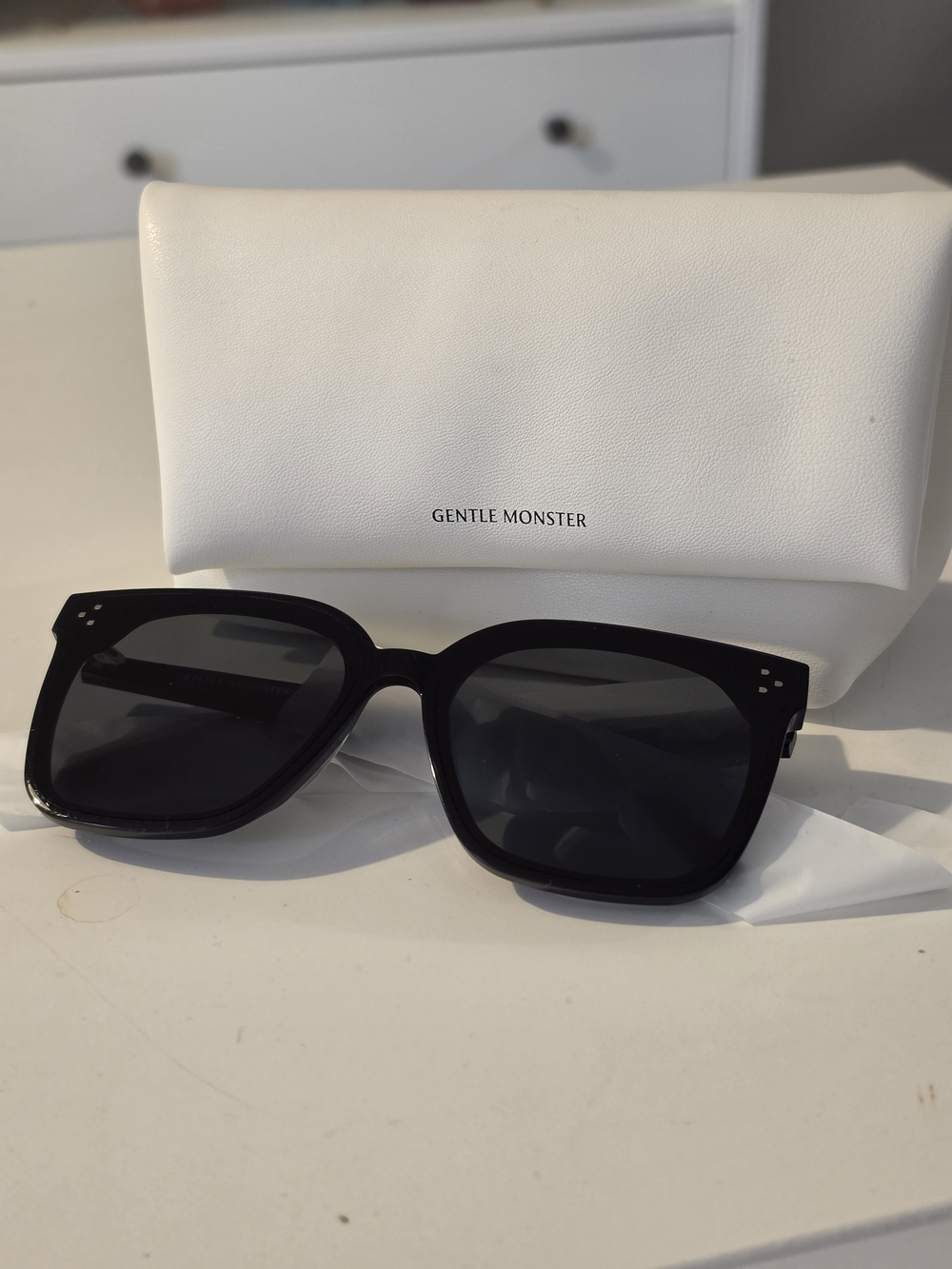 Gentle Monster Women’s Black Square Sunglasses